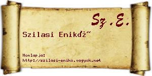 Szilasi Enikő névjegykártya